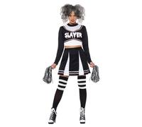 Fever Women's Gothic Cheerleader Costume in Black | Size: Medium fever Black M
