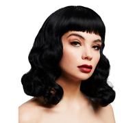 Fever Womens/Ladies Bettie Short Fringe Wig / One Size Black SM3023