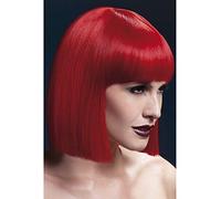 Fever Women's Lola Wig, One Size, Red - wig fever lola blunt red cut ladies 12 fancy dress fringe bob smiffys