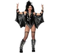 Fever Women's Rockstar Costume in Black | Size: Medium fever Black M