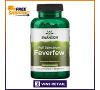 Feverfew Herbal Support 380mg 100 Caps; HEADACHES MIGRAINE HAYFEVER; EXP 2028-04