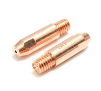 FEVERWORK 50Pcs Copper Contact Tip Holder 0.9x6mm For MB24 MIG MAG Welding Torch Copper