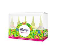 Fevicryl 3D Outliners Regular Kit 20ml x 5 | Fabric and Multi-Surface 3D Outliners Assorted Pack, Multi Colour | DIY Art & Craft | Ideal for Artists, Gifting