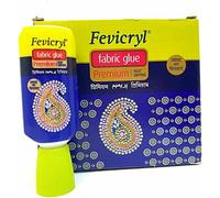 Fevicryl Fabric Glue for Gems Acrylic Rhinestones Clothes Shoes Adhesive Bonds Machine Washable, 30ml No Stitch 30ML for Lace Ribbon Applique UK- White