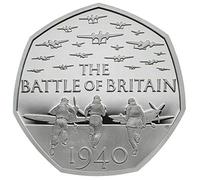Fev's - 2019 Battle of Britain 50p ***REISSUED By ROYAL MINT*** 6th June 2019 in Brilliant Uncirculated Condition