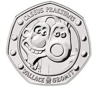 Fev's 2019 - Wallace and Gromit (October 29th) - Authentic, Uncirculated 50p Coin. All with Fev's COA, Care Advice and Cloth