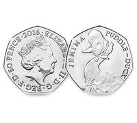 Fev's Beatrix Potter 50p Coins - Jemima Puddleduck (2016) Uncirculated with Fev's Certificate of Authenticity, Care Advice and Cleaning Cloth