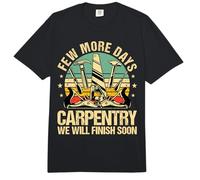 Few More Days Carpentry Retro Carpenter Men Woodworker Comfort Colors Adult Heavyweight T-Shirt