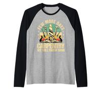 Few More Days Carpentry Retro Carpenter Men Woodworker Raglan Baseball Tee