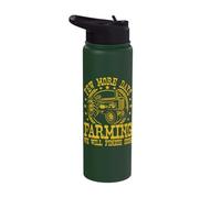 Few More Days Farming Funny Tractor Men Farmer Stainless Steel Insulated Water Bottle