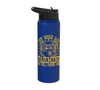 Few More Days Farming Funny Tractor Men Farmer Stainless Steel Insulated Water Bottle