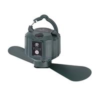 Fewb Camping Ceiling Fan, 10400mAh USB Rechargeable Portable Tent Ceiling Fan with Remote Control, 3 Speed Battery Operated Hanging Camping Fan with LED Lantern Timer for Camping Tent