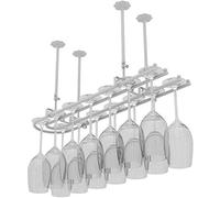 FEWDSCA Glass Rack Storage Stand Iron Hangiwine Stemware Wall Shelf Adjustable Boom Modernmalist for Wine Lovers White Mounted 14 Wine/White