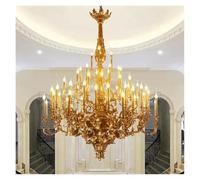 FEWDSCA Large Hotel Lobby Crystal Light Retro European Palace Suitable for High Ceilinged Livirooms/Banquet Halls/Clubs