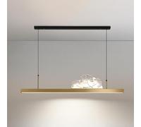 FEWDSCA Lights Indoor Diniroom Linear Led Kitchen Island Hangingp - 3 Color Mode Adjustable Heights for Liviroom/a