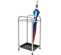 FEWDSCA Modern Umbrella Stand 9 Grids and Drip Tray Home Hotel Decor Storage Racks Organizer Umbrellas and Canes High Capacity
