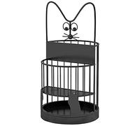 FEWDSCA Umbrella Stand Portable Hollow-Out Umbrella Rack Support Hallway Garden Kitchen Front Door Umbrellas Standstandiumbrella Storage/Black/30Cm * 60Cm