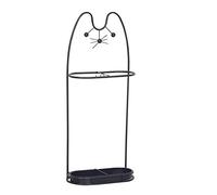 FEWDSCA Umbrella Umbrella Stand Cat Umbrella Steel Umbrella Stand Entryway Front Door Hotel Lobby Umbrella Racks Umbrella Rack Umbrella Organiser/B-Black