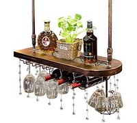 FEWDSCA Wine Glass Rack Upside Down Bar Wine Rack Industrial Wine Glass Hangicup Wine Bottle Rack Floatiwine Shelf Glass Rack/a/80 * 28Cm(31.5 * 11Inch)