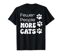 Fewer People More Cats T-Shirt
