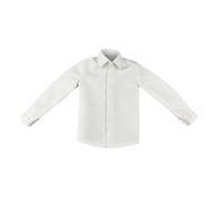 FewNvWa 1 Miniature Shirt Doll Figure Long Sleeve Shirt Model with Button Placket for Action Figures Photos Collection Gift Options, White