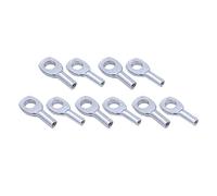 FewNvWa 10 Eyelet Terminals with Fixed Steel Cable Eyelets, Accessories for Cable Pulling Machines, Metal Connector for Training Equipment, Easy Installation, for 5mm Cable