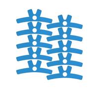 FewNvWa 10x Pre Cut Tape for Shoulder Support Athleti Accessories Wrap for Ankle Knee Gym, Blue