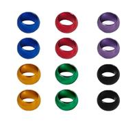 FewNvWa 12 Pieces Pigeon Foot Rings Made of Aluminum, Lightweight And, Practical Management Tool for Bird Breeding for Pigeons, Chickens, Ducks And Ot, Inner Diameter 8mm