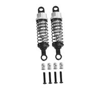 FewNvWa 2 Metal Shock Absorbers for Remote Controlled Cars, Hydraulic Replacement Parts, Various RC Models, And Adjustable, Argent