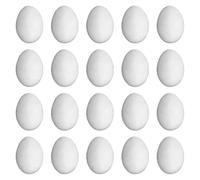 FewNvWa 20 Pieces Solid Simulation Pigeon Eggs Supplies Breeding for Pigeon Hatching