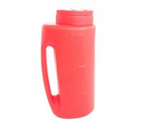 FewNvWa 2L Spreader with Ergonomic Handle, Adjustable Spreading Openings And Lawn Seed Spreader for The Garden, red