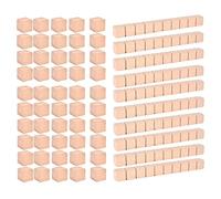 FewNvWa 50-Piece Basic Ten Blocks, Learning Manipulative Math Game Board, Wooden for Elementary School Children, Home Gift, Teaching, Package A