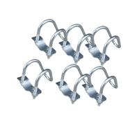 FewNvWa 6 Pieces Pipe Connector Clamps Stainless Steel Bracket Metal Surface Mounting Clip Fitting U Clamp Fixator Suitable for farm pig drinking trough
