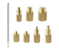FewNvWa 7 Pieces Soldering Iron Tips Heat Set Tool with Installation Adapter Replacement Tips Threaded Nuts Press Head for 3D Printer Accessories for Home Wor, T65
