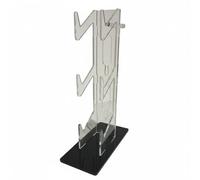 FewNvWa Acrylic Controller Stand Gamepad Display Stand Headphone Holder Controller Organizer Transparent Acrylic Rack Desktop Storage Setup Suitable for play, Black Base
