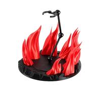 FewNvWa Action Figure Stand with Flame Effects Display Holder Doll Model Support Rack Collectible Toy Model Support Crafted From Pp Suitable for Home Decorati, red