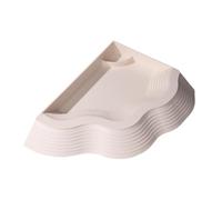 FewNvWa Aquarium Ornament Tortoise Water Bowl, Reptile Bathing Pool for Bearded Dragon And Turtle, White