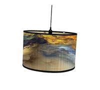 FewNvWa Bamboo Drum Lampshade for Ceiling And Table Use, Style A