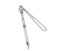 FewNvWa Bible Pointer Hand Pointer Finger Pointer Zinc Alloy Decorative Chain for Torah Weddings Everyday Life at Home, Silver Crown Head