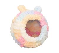 FewNvWa Bird Nest Bed Breeding Nest Sleeping Place Birdhouse Cage Accessory Made From Cozy Yarn for A Warm Home for Budgies And Canaries, Pink