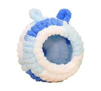 FewNvWa Bird Nest Bed Breeding Nest Sleeping Place Birdhouse Cage Accessory Made From Cozy Yarn for A Warm Home for Budgies And Canaries, Blue