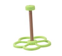 FewNvWa Bird Perch, Parrot Perch, Interactive Windmill Game, Rotating Construction Made of Smooth PP And Stainless Steel with Screw Fastening for Little Dads, Green