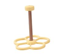 FewNvWa Bird Perch, Parrot Perch, Interactive Windmill Game, Rotating Construction Made of Smooth PP And Stainless Steel with Screw Fastening for Little Dads, Yellow