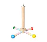 FewNvWa Bird Perch Toy Wooden Exercise Parrot Toy for Lovebirds Conures Cockatiels