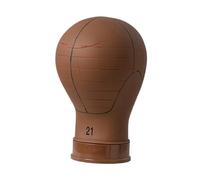 FewNvWa Block Head Mannequin Head Model Hat Presentation Stand with Stainless Steel Base And Measuring Lines for Hair Salon, Home, And Travel, 56cm