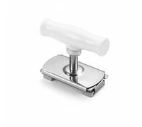FewNvWa Bottle Opener Versatile Jar Remover Gear-Driven Lid Rotator Non-Slip Rubber Pads Comfortable Handle Stainless Steel Suitable for Gift Giving Cooking, Wht Anti-Slip Wht