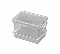 FewNvWa Breeding Container Small Creature Enclosure Mesh Sifting Multi-Layered Ventilation Locks Suitable for Classroom Display Nature Exploration