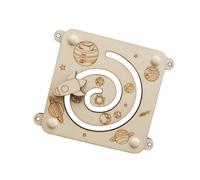 FewNvWa Busy Board Sensory Board Lock Skills Training Toy Activity Board Cognitive Growth Toy Educational Toys Wooden Sensory Developmental Suitable for Young, planet slide