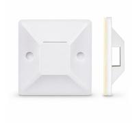 FewNvWa Cable Tie Mount Wire Holder Base Clip Anchor with Self Backing and Central Hole for Secure Cable Routing and Neat Organization Suitable for Home Office Workshop , 40x40mm
