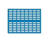 FewNvWa Cage Floor Grid Cage Mat Tray Grate Non Slip Surface Resists Chewing and Lets Waste Fall Through easy to clean rinse with water suitable for dog, Blue, 34 * 25 * 1cm A model 1